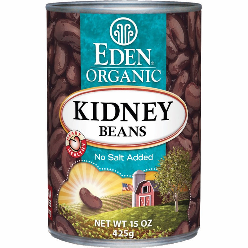 Eden Organic Kidney Beans, No Salt Added, 15-Ounce Cans (Pack of 12)