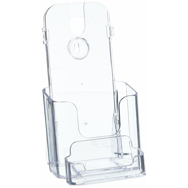 Deflecto 78601 Docuholder Clear Rigid Countertop Leaflet Holder with Business Card Holder