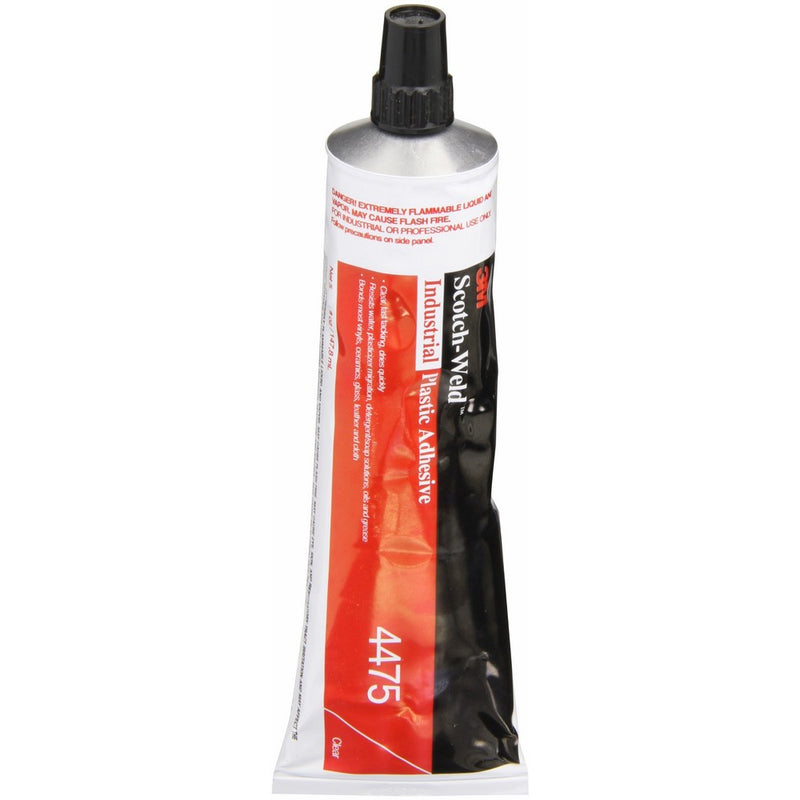 3M 4475 Industrial Plastic Adhesive, Clear 5 Oz. Tube (Pack of 1)