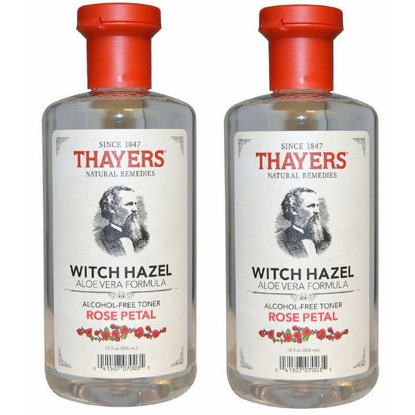 Thayers Rose Petal Witch Hazel with Aloe Vera - 12 oz.(2 pack)