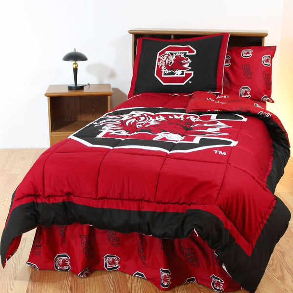 College Covers South Carolina Gamecocks Reversible Comforter Set, Full