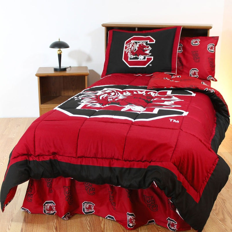 College Covers South Carolina Gamecocks Reversible Comforter Set, Full