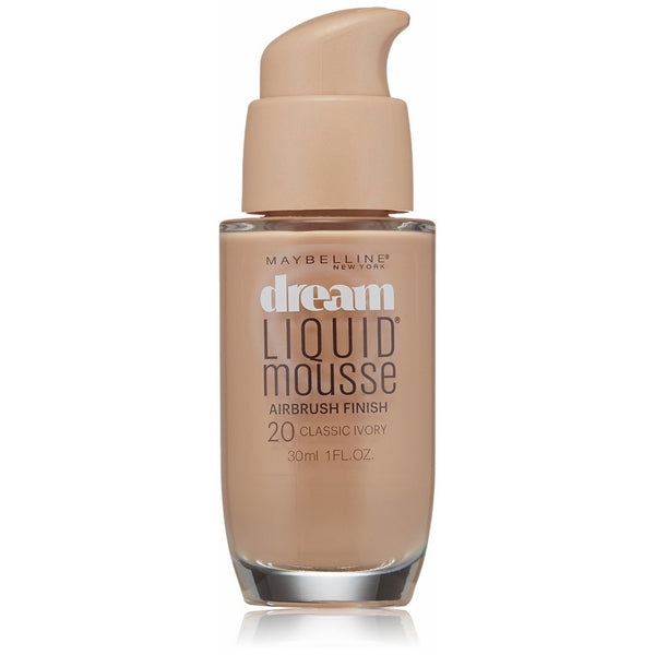 Maybelline New York Dream Liquid Mousse Foundation, Classic Ivory, 1 fl. oz.(Packaging May Vary)