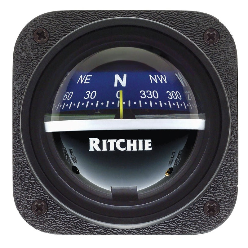 Ritchie Compass Ritchie V-537B Explorer Compass - Bulkhead Mount - Blue Dial