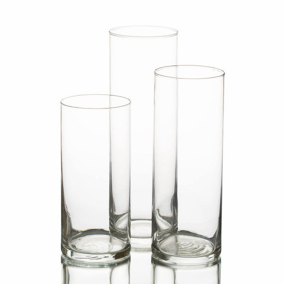 Eastland Glass Cylinder Vase Set of 3