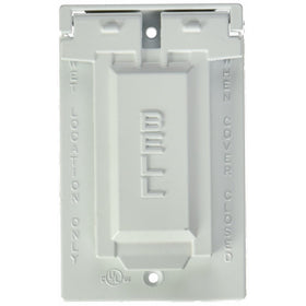 Hubbell-Bell 5103-1 GFCI Weatherproof Single Gang Vertical Device Mount Cover