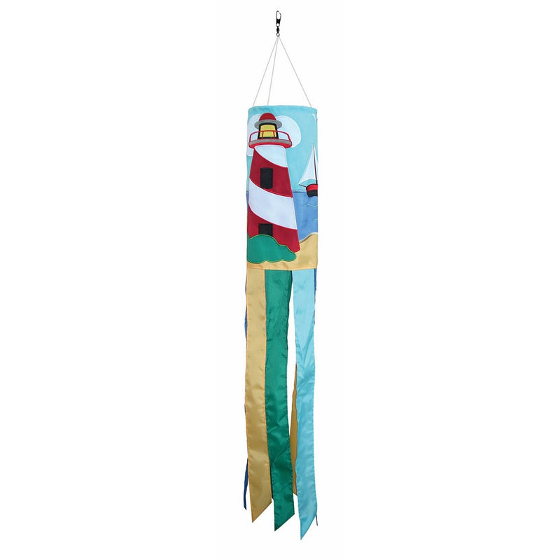 In the Breeze Lighthouse and Boat Windsock, 40-Inch