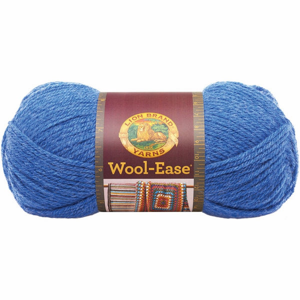 Lion Brand Yarn 620-107A Wool-Ease Yarn, Blue Heather