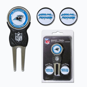 NFL Carolina Panthers Divot Tool Pack With 3 Golf Ball Markers