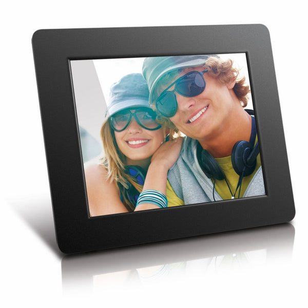 Aluratek (ADPF08SF) 8 Inch Digital Photo Frame - Black