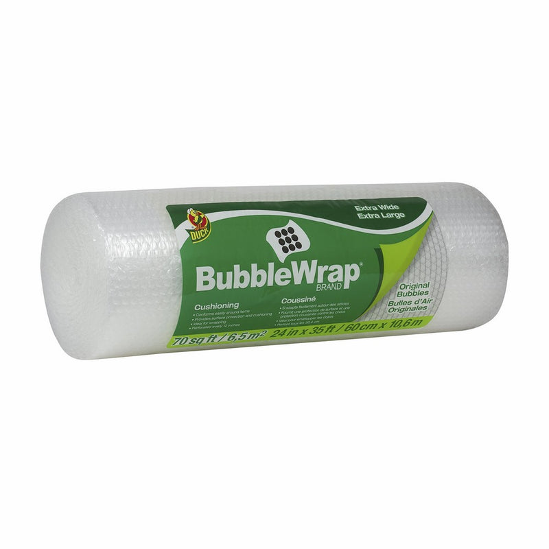 Duck 1062218 Brand Bubble Wrap Original Protective Packaging Single Roll