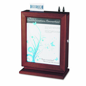 Safco Products 4236MH Customizable Wood Suggestion Box, Mahogany