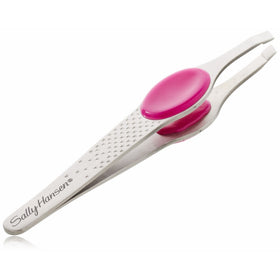 Sally Hansen-Eazy Tweezy-Comfort Grip Slant Tip with Platform, Precision Stainless Steel Tweezers for Eyebrows, Ingrown Hairs