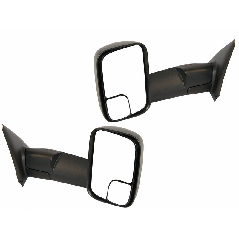 Dodge Ram 1500 2500 3500 02 - 09 Manual Mirror With Towing Package Pair