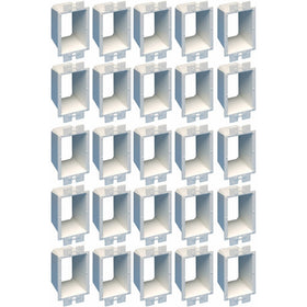 Arlington BE1-25 Electrical Outlet Box Extender, 1-Gang, White, 25-Pack