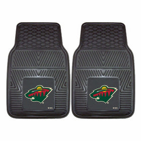 Fanmats 10398 NHL Minnesota Wild Front Row Vinyl Heavy Duty Car Mat - 2 Piece
