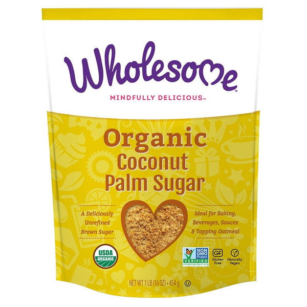 Wholesome Sweeteners Organic Coconut Palm Sugar, 16 oz (Pack of 1)