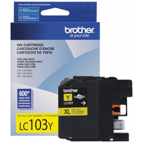 Brother Printer LC103Y High Yield Cartridge Ink, Yellow