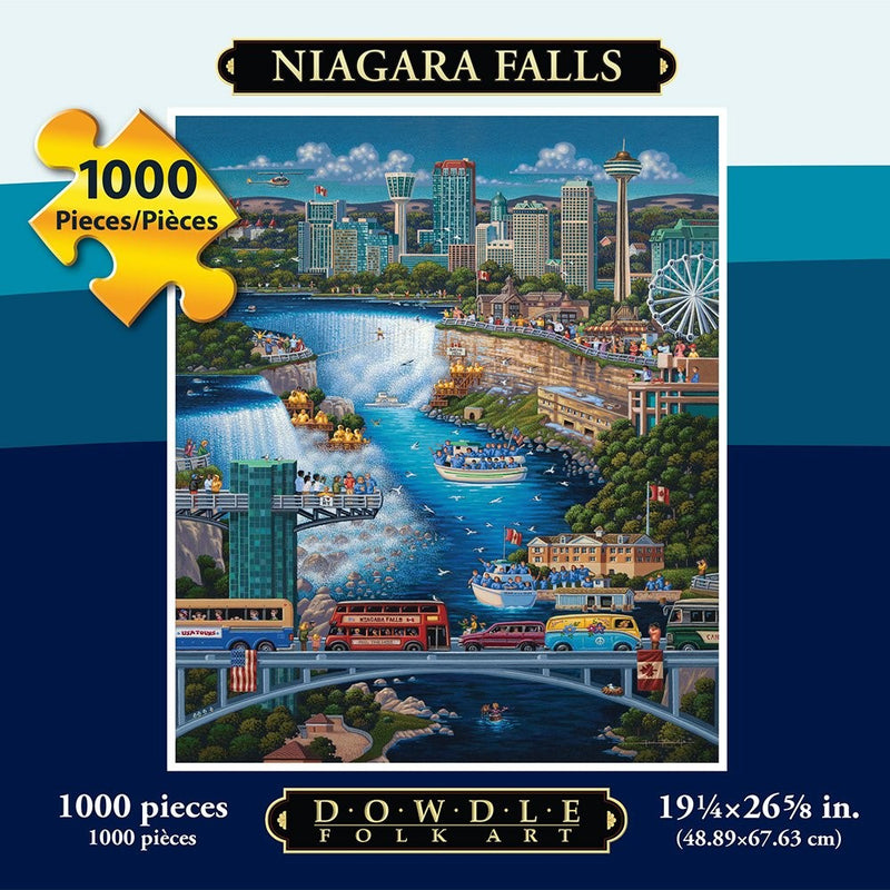 Jigsaw Puzzle - Niagara Falls 1000 Pc By Dowdle Folk Art