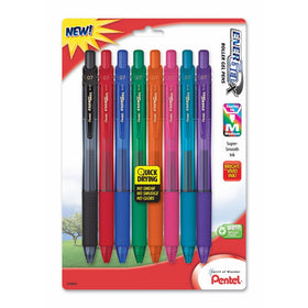 Pentel EnerGel-X Colors Retractable Liquid Gel Pen, 0.7mm, Metal Tip, Assorted Ink, 8 Pack (BL107CRBP8M)