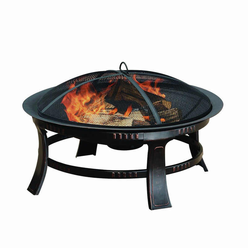 Pleasant Hearth Brant Round Fire Pit, 30-Inch