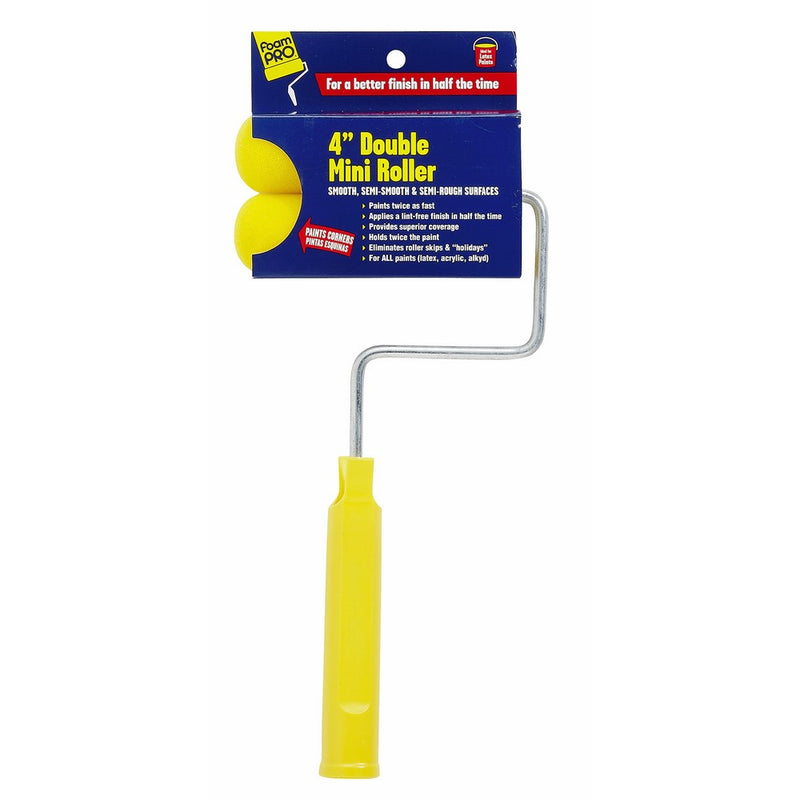 FoamPRO 404 High-Capacity Double Mini Roller, 4"