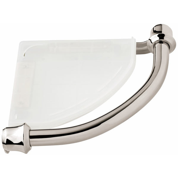 Delta Faucet 41316-PN Traditional Bathroom Acessory and Safety Corner Shelf/Assist Bar, Polished Nickel