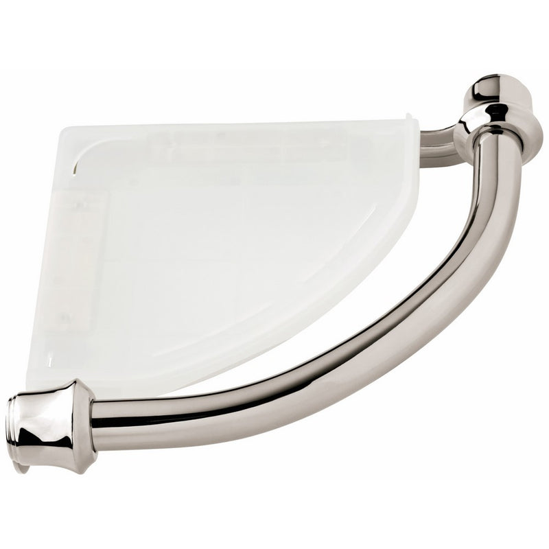 Delta Faucet 41316-PN Traditional Bathroom Acessory and Safety Corner Shelf/Assist Bar, Polished Nickel