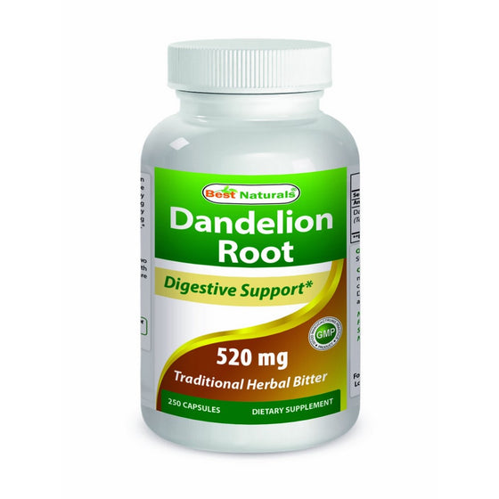 Best Naturals Dandelion Root 520 mg 250 Capsules