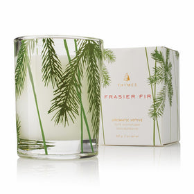Thymes - Fragrant Frasier Fir Votive Candle with 15-Hour Burn Time - 2 Ounces