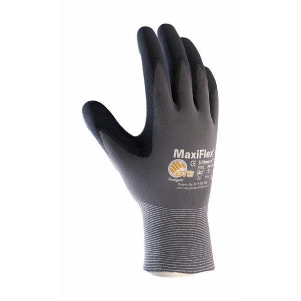 MaxiFlex Ultimate 34-874/M Seamless Knit Nylon/Lycra Glove with Nitrile Coated Micro-Foam Grip on Palm and Fingers
