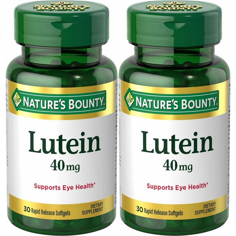 Nature's Bounty Lutein 40 mg Softgels, 30 ea (Pack of 2)