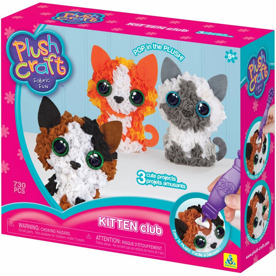 The Orb Factory PlushCraft Kitten Club 3D Soft Craft