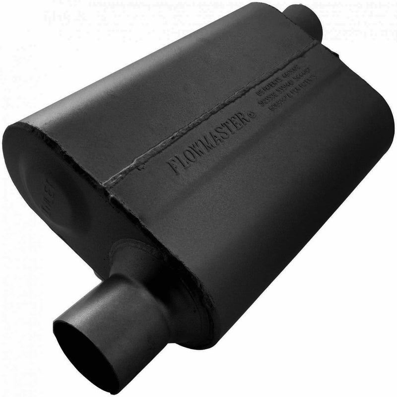 Flowmaster 942543 40 Delta Flow Muffler - 2.50 Offset IN / 2.50 Offset OUT - Aggressive Sound