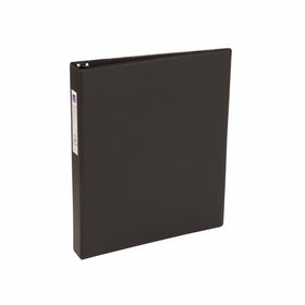 Avery Economy Binder with 1 Inch Round Ring, Black, One Binder (04301)