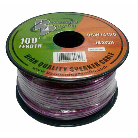 Pyramid RSW14100 14 Gauge 100 Feet Spool of Speaker Zip Wire