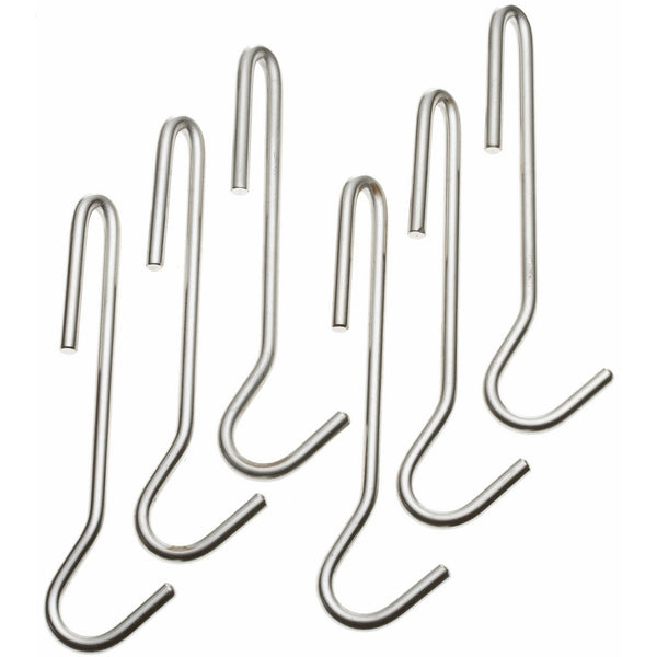 Cuisinart CRUH-6 Chef's Classic Cookware Universal Pot Rack Hooks, Brushed Stainless, Set of 6