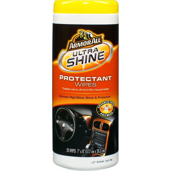 Armor All 10945 Ultra Shine Wipe - 20 Sheets