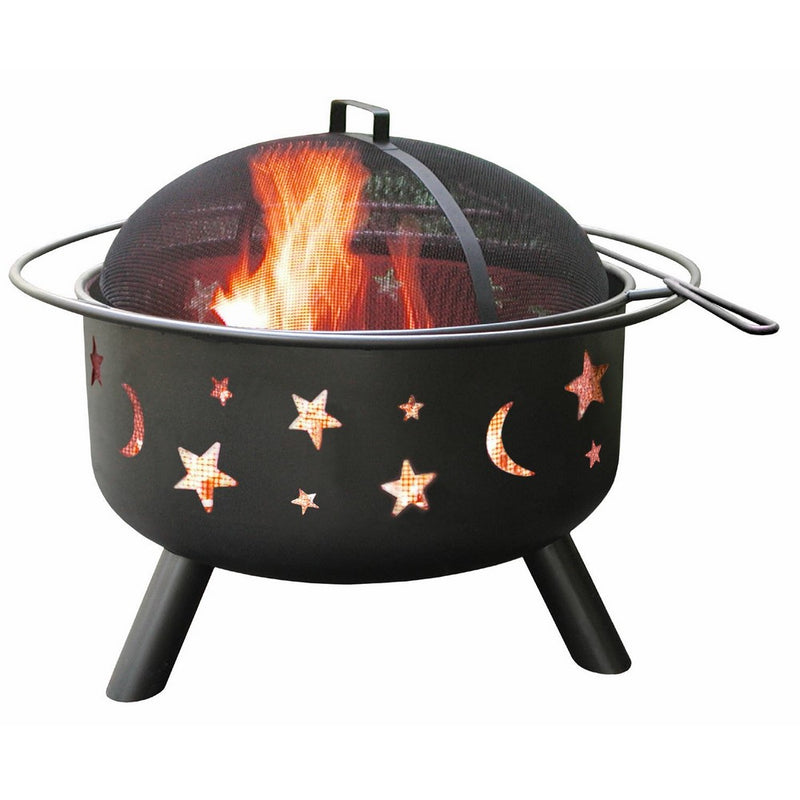 Landmann 28345 Big Sky Stars and Moons Firepit, Black