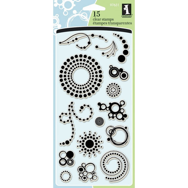 Inkadinkado Circles and Dots Clear Stamps