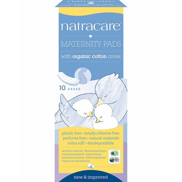 Natracare Maternity Pads 2 Boxes, 10 pads in each box (20 Pads Total)