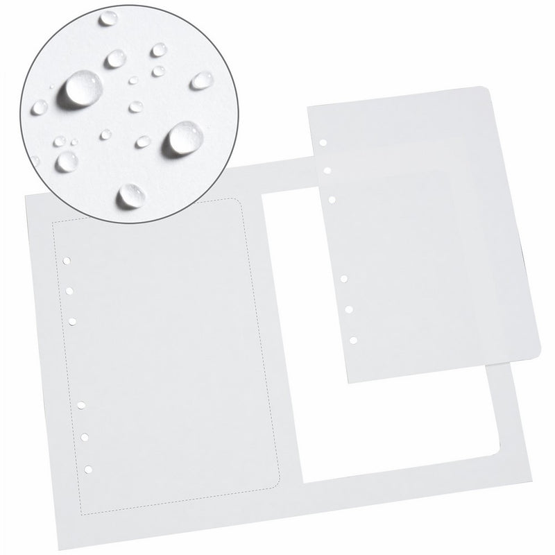 Rite in the Rain Weatherproof Loose Leaf Copier Paper, 2-4 5/8" x 7" White Loose Leaf Sheets Per 8 1/2" x 11" Main Sheet, 150 Sheet PK (No. LL8511)