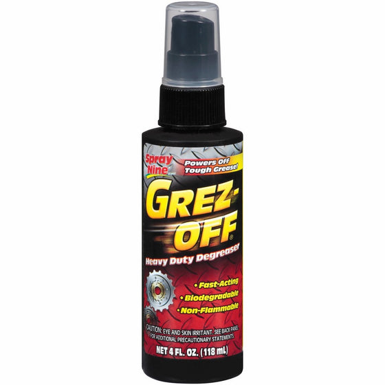 Spray Nine 22700 Grez-Off Heavy Duty Degreaser, 4 oz.
