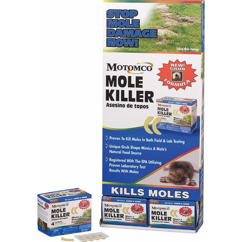 Motomco Mole Killer Grub Formula (4 Placements)