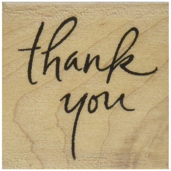 Inkadinkado Mounted Rubber Stamp-Thank You 2.25"X1.5"