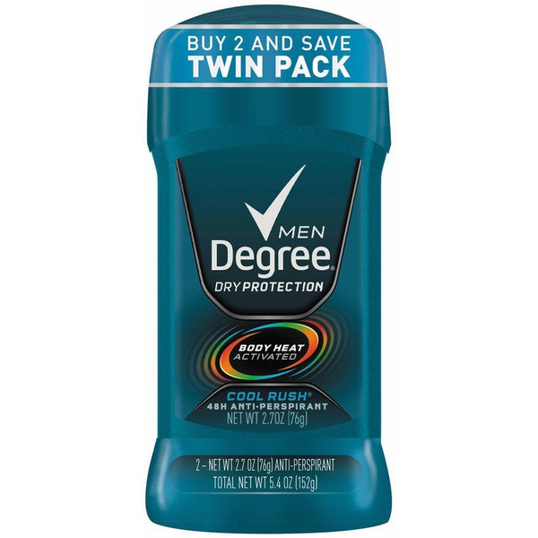 Degree Men Dry Protection Antiperspirant - Cool Rush - 2.7 oz - 2 pk