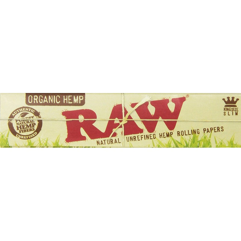 Raw King Size Slim Organic Hemp Rolling Papers 4 packs