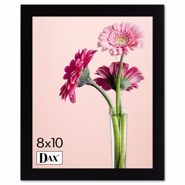 DAX 1826L3T Solid Wood Photo/Picture Frame, Easel Back, 8 x 10 Inches, Black