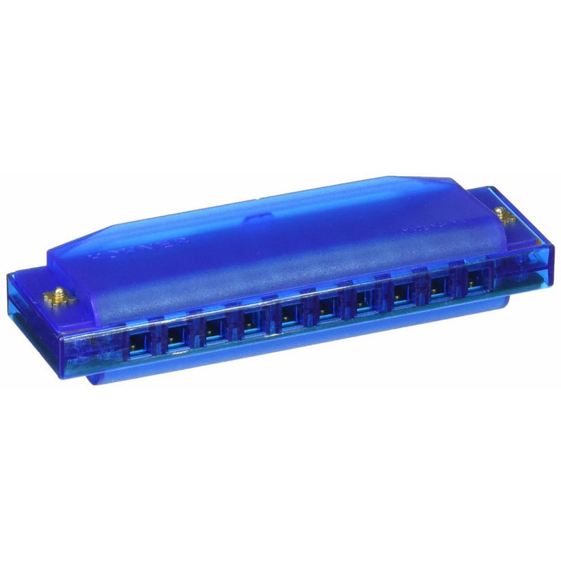 Clearly Colorful Translucent Harmonica, Blue
