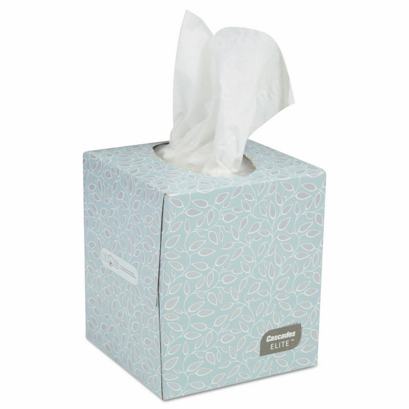 Cascades 4090 Elite Facial Tissue, 2-Ply, 9" x 7 8/10", White, 95/Box (Pack of 36)